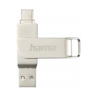 Pendrive Hama C-Rotate Pro 128GB USB Typ C / USB 3.0 Srebrny