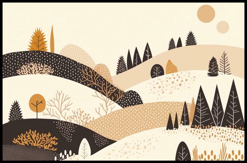 Plakat 91,5x60cm Jesień w Wzgórzach na Arena.pl