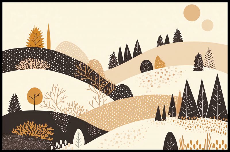 Plakat 91,5x60cm Jesień w Wzgórzach zdjęcie 2