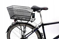 Kosz koszyk rowerowy tył na bagażnik czarny BP-10
