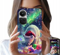 ETUI DO OPPO RENO10 PRO 5G - ŚWIĄTECZNY NIEDŹWIEDŹ BOMBKI CASE +FOLIA