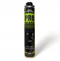 Czarna piana pianka montażowa PRO BLACK 750ml
