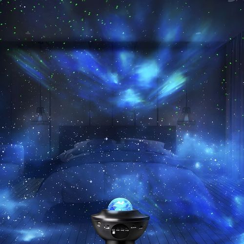 PROJEKTOR GWIAZD RZUTNIK NIEBA LAMPKA NOCNA LED GŁOŚNIK BLUETOOTH + PILOT na Arena.pl