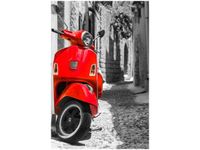 100 70CM OBRAZ PŁÓTNO KLASYCZNY SKUTER PŁÓTNO RAMA