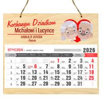 KALENDARZ ROCZNY KALENDARIUM 2026 PREZENT DLA BABCI I DZIADKA