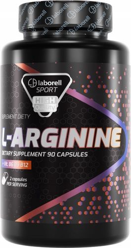 L-ARGININA LABORELL 1200mg 90kaps POMPA UKRWIENIE na Arena.pl