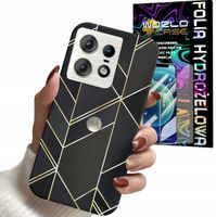 ETUI DO MOTOROLA EDGE 50 PRO - MARMUREK GEOMETRYCZNE WZOR KOBIET + FOLIA