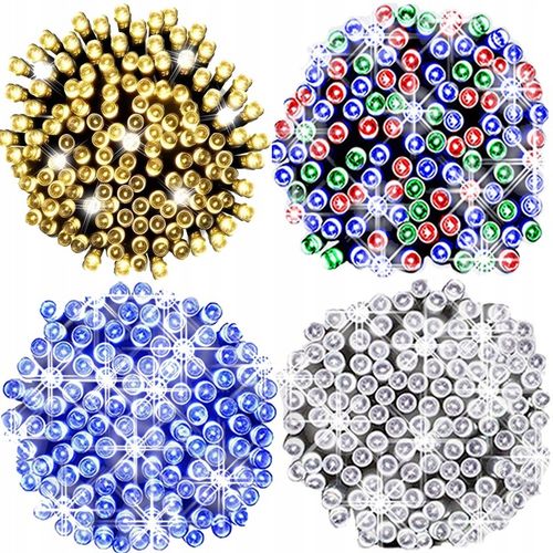 Lampki SOPLE LED 500 GĘSTE ZEWNĘTRZNE + Timer 8H + FLASH zimny biały 15m na Arena.pl