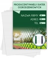 Ulotki A4 reklamowe firmowe 100 sztuk wiele wzorów PRODUCENT OGRODZEŃ