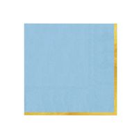 Serwetki papierowe niebieskie ze złotym brzegiem Classic Gold, 10 szt.