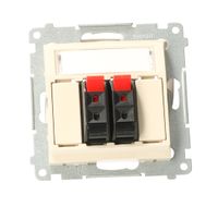 Simon54 Gniazdo głośnikowe DGL32.01/41 beżowy