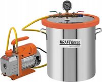2X Pompa Próżniowa Z Komorą Próżniową 220V-240V 4-Biegunowy Silnik KRAFT&DE