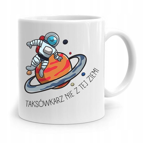 Kubek Prezent Dla Taksówkarza Nie Z Tej Ziemi Z Nadrukiem Ze Zdjęciem zdjęcie 1