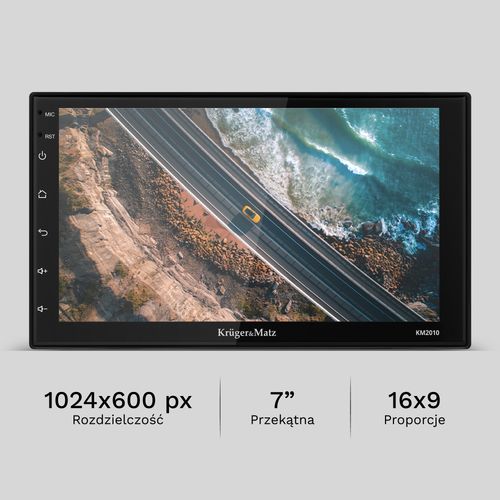 Radio Samochodowe Kruger&Matz CarPlay/AndroidAuto 7” 2DIN Bluetooth USB AUX na Arena.pl