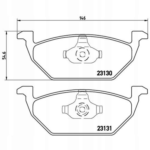 KLOCKI HAM PRZOD XTRA 146X54 BREMBO na Arena.pl
