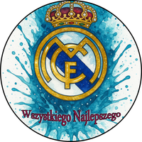Opłatek na tort Real Madryt Piłka Nożna Bramka Gol Klub Piłkarski