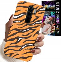 ETUI DO XIAOMI REDMI 9 - PLECKI W TYGRYSIE PASKI POKROWIEC +SZKŁO