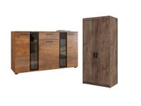 Zestaw Mebli pokojowych Szafa + Komoda Dąb Lefkas