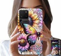 ETUI DO SAMSUNG GALAXY S20 Ultra - SŁONECZNIK Z MOTYLKIEM, OBUDOWA + FOLIA