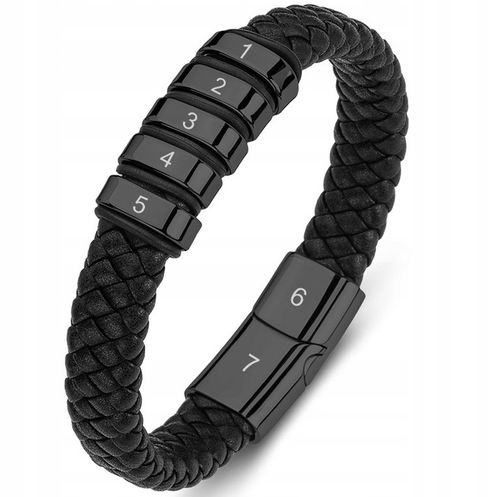 Bransoletka SKÓRZANA IMIONA RODZINY GRAWER na Arena.pl