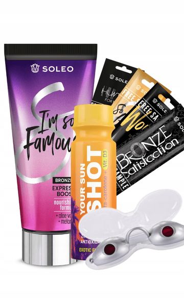 Soleo I'm So Famous 150ml Bronzer Do Opalania + Gratisy zdjęcie 1