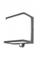 Lampa elewacyjna DOBLO kinkiet zewnętrzny LED 12W IP44 szary Lutec