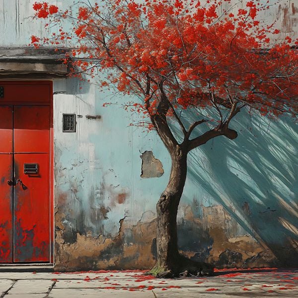 Plakat 20x20cm Widok Na Dawne zdjęcie 1