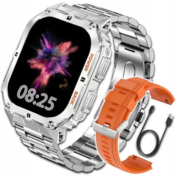 SMARTWATCH ZEGAREK MĘSKI MENU POLSKIE SPORT PULS ROZMOWY SMART WATCH AMOLED zdjęcie 9