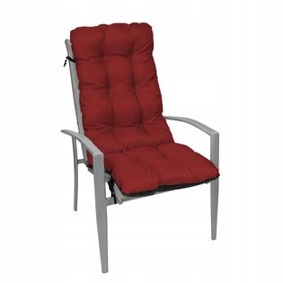 Poduszka na krzesło ogrodowe leżak 48x48x75 bordo