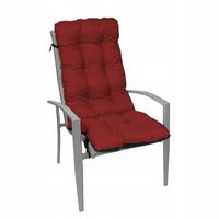 Poduszka na krzesło ogrodowe leżak 48x48x75 bordo