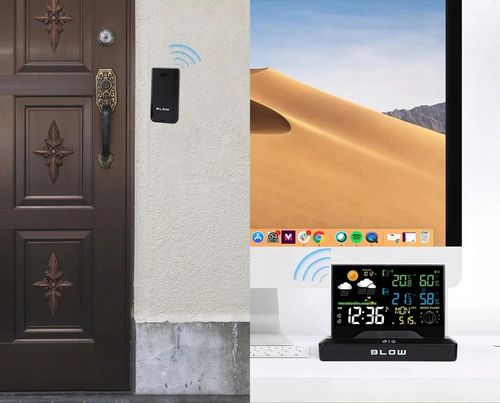 STACJA POGODY METEO BEZPRZEWODOWA POGODOWA TERMOMETR HIGROMETR na Arena.pl