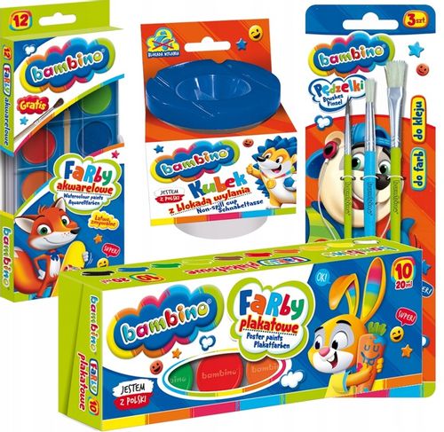 Wyprawka szkolna Bambino XXL duży zestaw przyborów szkolnych do szkoły na Arena.pl