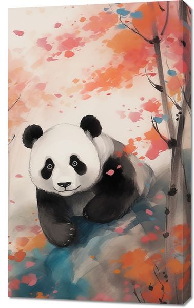 Obraz 60x100cm Panda wśród Klonów zdjęcie 1