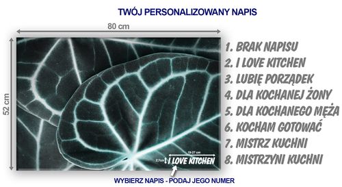 SZKLANA DESKA NA KUCHENKĘ 80x52 009B LIŚCIE na Arena.pl