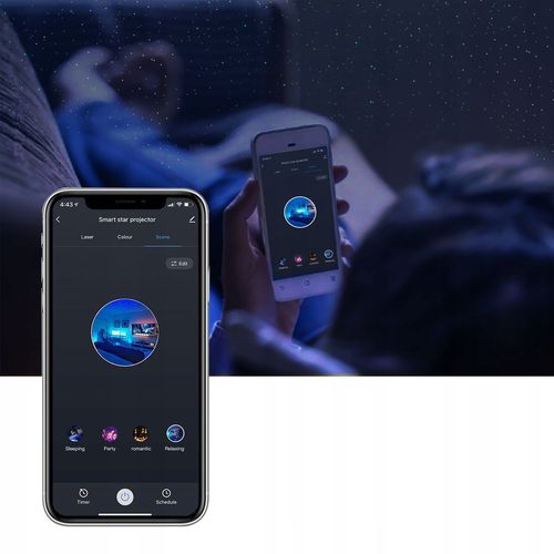 Projektor GWIAZD SMART Google TUYA MGŁAWICE LASER na Arena.pl