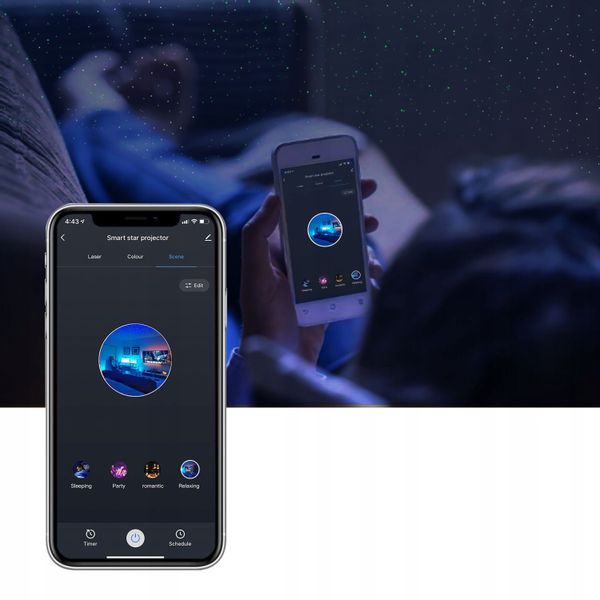 Projektor GWIAZD SMART Google TUYA MGŁAWICE LASER zdjęcie 12
