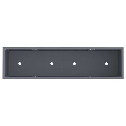 Podwyższona doniczka ogrodowa Antracyt 100 x 26 x 82 cm Stal na Arena.pl