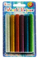 klej do pistoletu 6szt. 11mm brokat mix | jb11