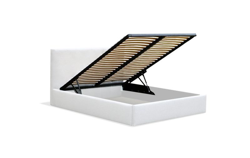 Miodowe łóżko tapicerowane NINA / R41 140x200 cm zdjęcie 3