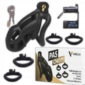 KLATKA NA PENISA PAS CNOTY Z ZAPIĘCIEM NA KLUCZ BDSM CHASTITY CAGE M