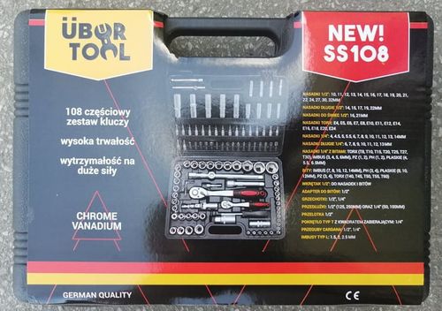 Zestaw narzędzi Ubertools 108el klucze na Arena.pl