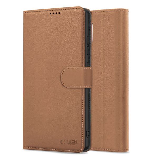 tech-protect wallet iphone 16e brown zdjęcie 2