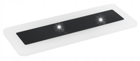 LAMPA ŚCIENNA ELEWACYJNA ZEWNĘTRZNY KINKIET LED 12W IP54 SZKLANY PANEL
