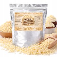 Wiórki Czekoladowe Białe - posypka do tortu, ciast i deserów babeczek 50g