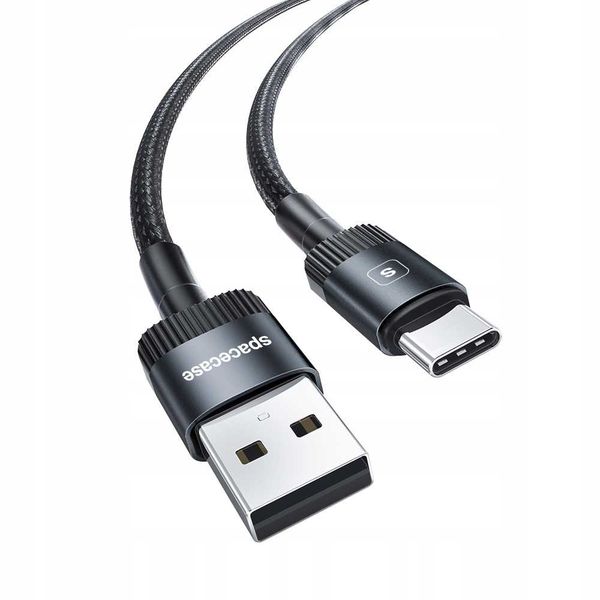 Spacecase Usb-C Cable 2M 2.4A Black zdjęcie 11