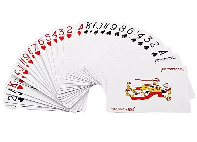 2 x KARTY DO GRY 100% PLASTIK POKER BRYDŻ + ETUI zdjęcie 16