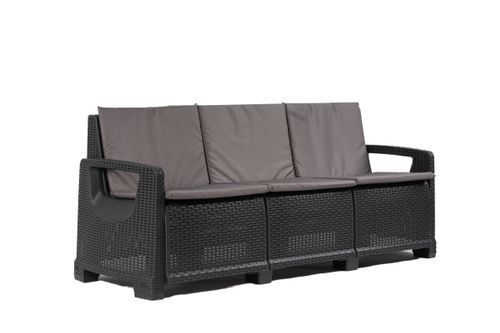 Zestaw Mebli Ogrodowych NAPOLI MIDI 8 Antracyt na Arena.pl