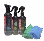 MOTUL Zestaw do czyszczenia kasku i motocykla M1+M2+E7+mikrofibra 2 szt
