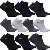 10 par STOPKI MĘSKIE SKARPETKI SPORTOWE BAWEŁNIANE 43/46