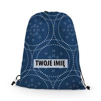 WORKO-PLECAK z Twoim imieniem Niebieska geometria III 070